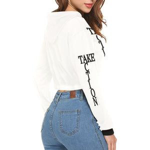 Take Action Women's Cropped Hoodie