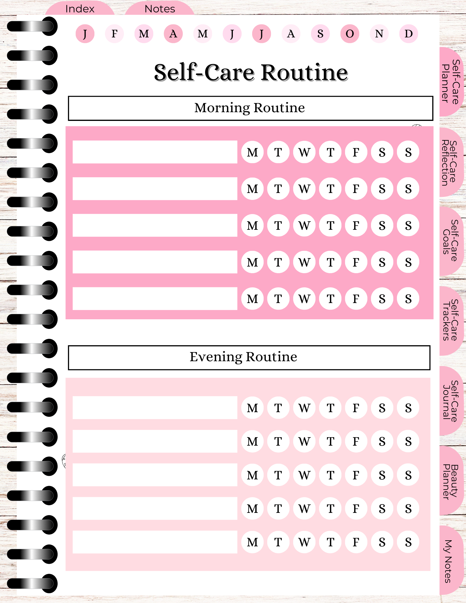 Self Care Digital Planner