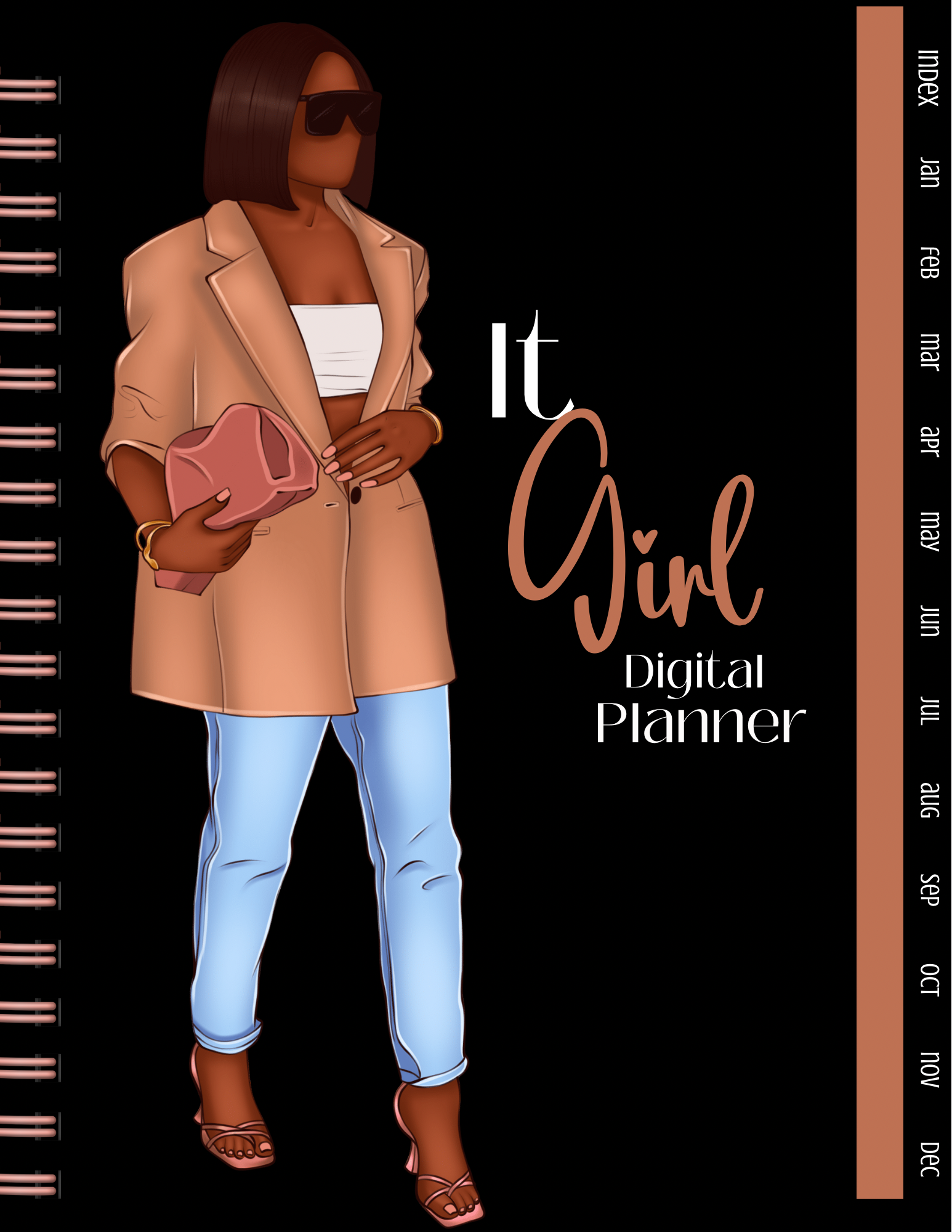 It Girl Digital Planner- Black