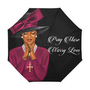 Pray More Worry Less Umbrella